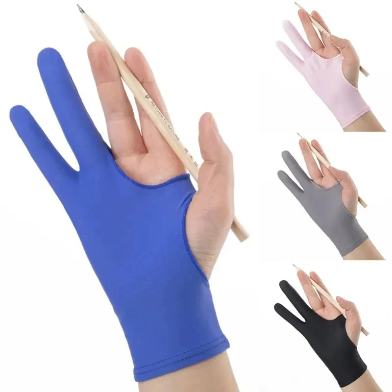 Drawing Glove Artist - 1/3pcs Stylus Black Blue Grey Anti-fouling