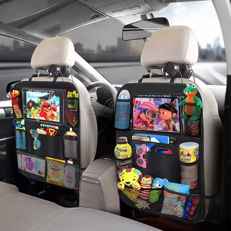 Tablet Cover Accessories - Car Backseat Organizer with Touch Screen