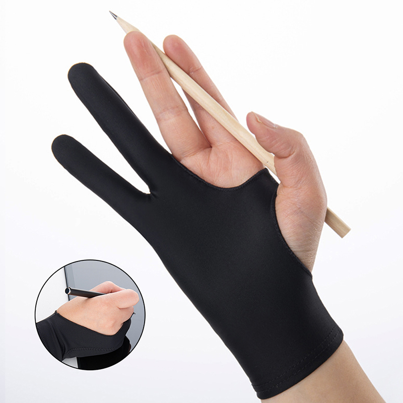 Drawing Glove Artist - Drawing Glove Anti-touch Two-Fingers Painting Gloves