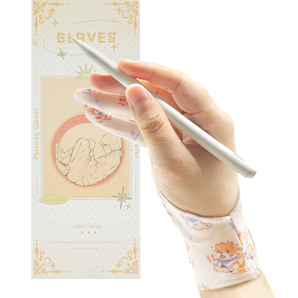 Three-layer Non-slip Glove for - Drawing Glove Artist 评论和价格