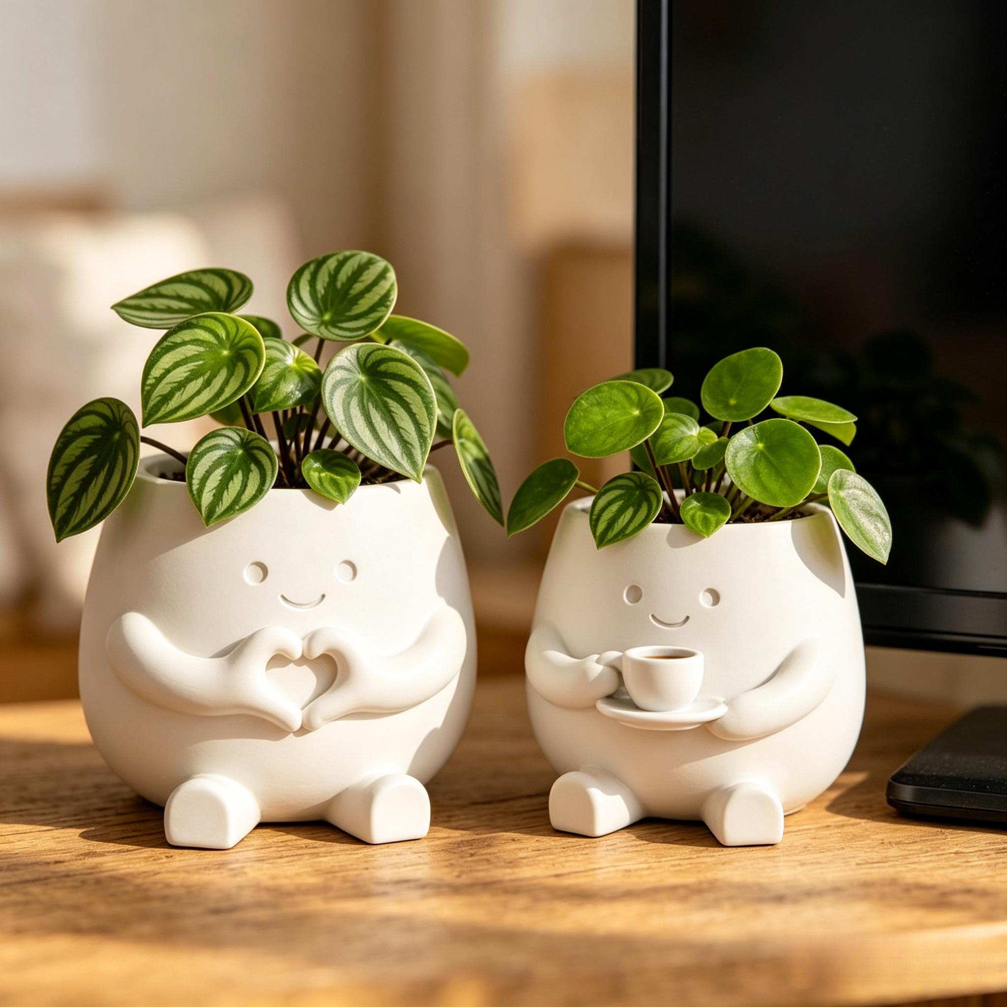 2Pcs Flower Pots, Suitable for - Tablet Reading Accessories 评论和价格