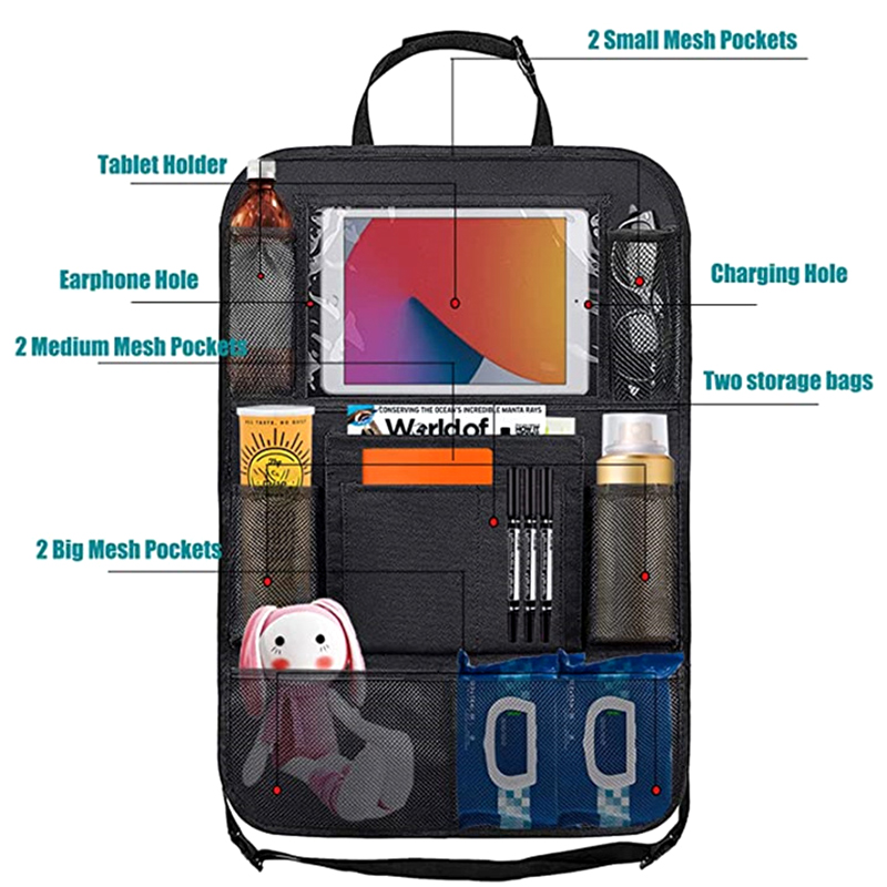 1pc Car Backseat Organizer wit - Tablet Cover Accessories 评论和价格