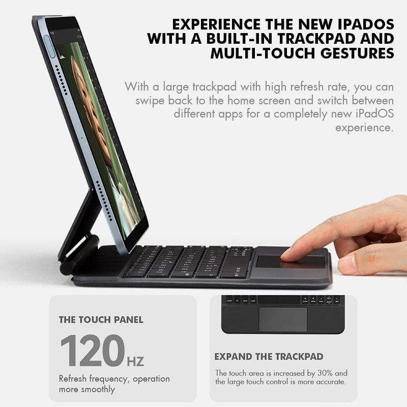 GOOJODOQ Backlight Magic Keybo - Ipad Cover Folio 评论和价格