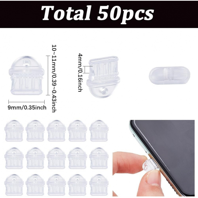 50Pcs Type C Anti Dust Plug Cl - Tablet Cover Accessories 评论和价格