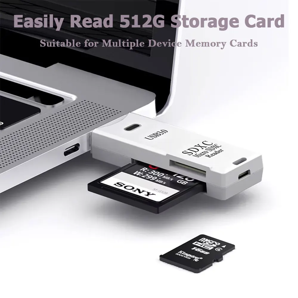 2-in-1 Card Reader USB 3.0/2.0 - Tablet Accessories For Reading 评论和价格