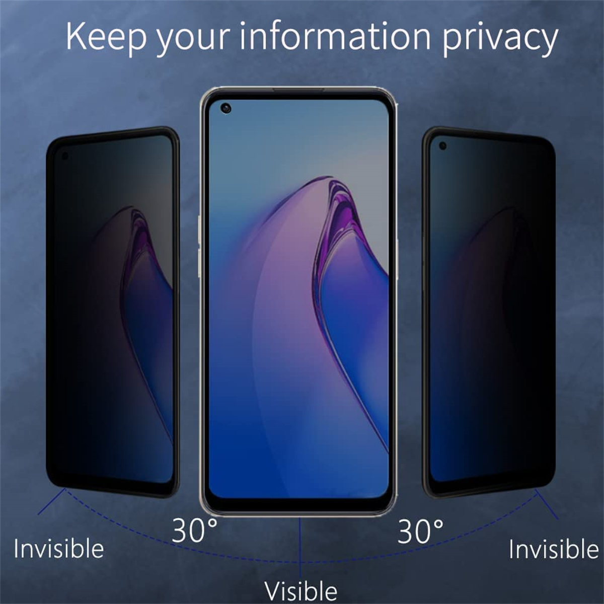 Anti Spy Screen Protector For  - Oppo A78 评论和价格