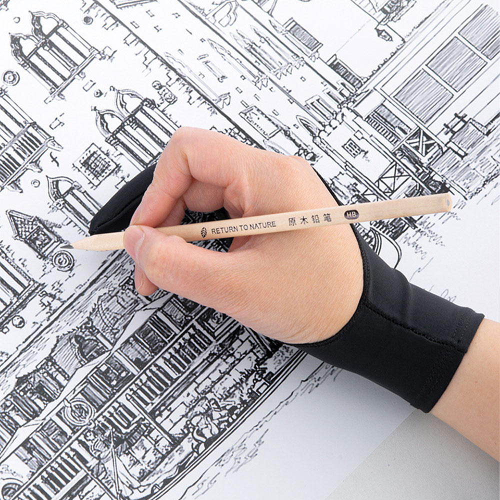 New Anti-touch Two-Finger Anti - Drawing Glove Artist 评论和价格