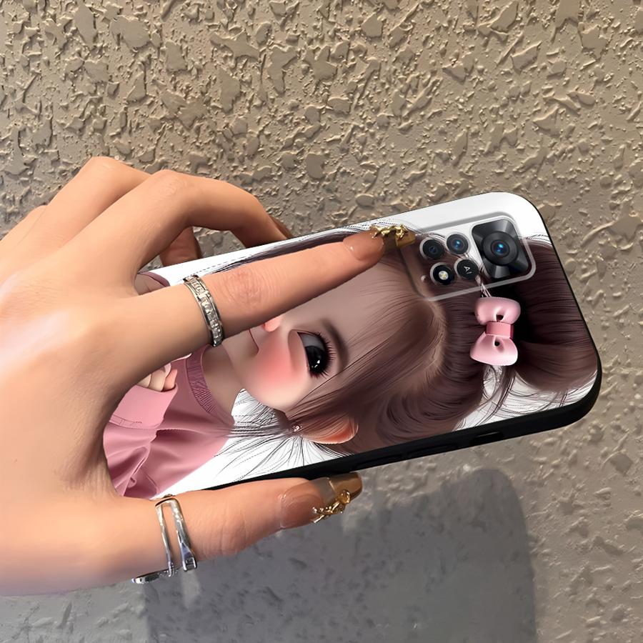 Cartoon Girl Pattern Funda Pho - Xiaomi Redmi Note 14 评论和价格