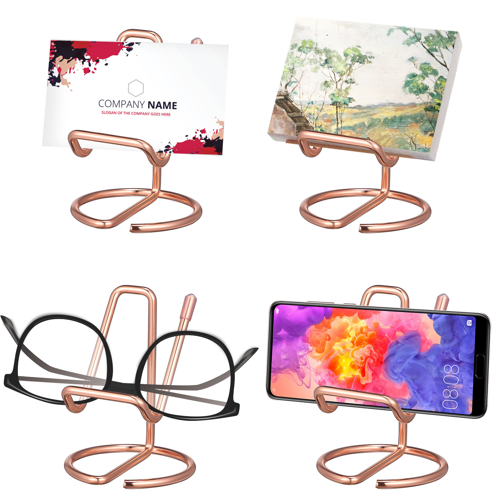 2Pcs Metal Phone Holder Deskto - Tablet Accessories For Reading 评论和价格