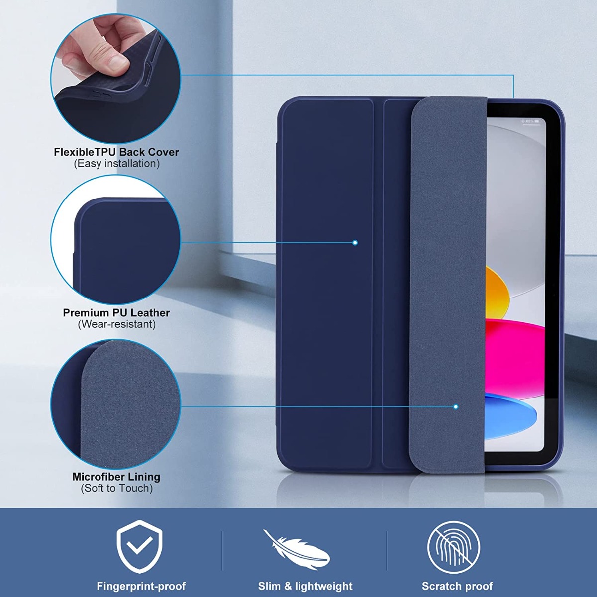 With Pencil Holder Funda for I - Ipad Cover Folio 评论和价格