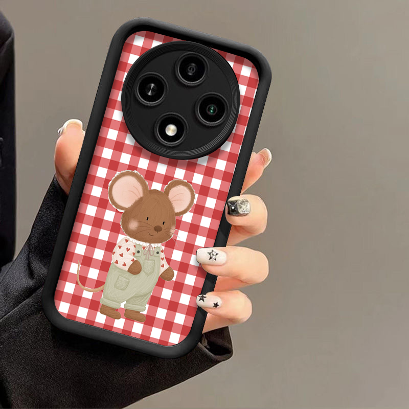 Checkered Printed Cute Animals - Oppo Reno 12 评论和价格