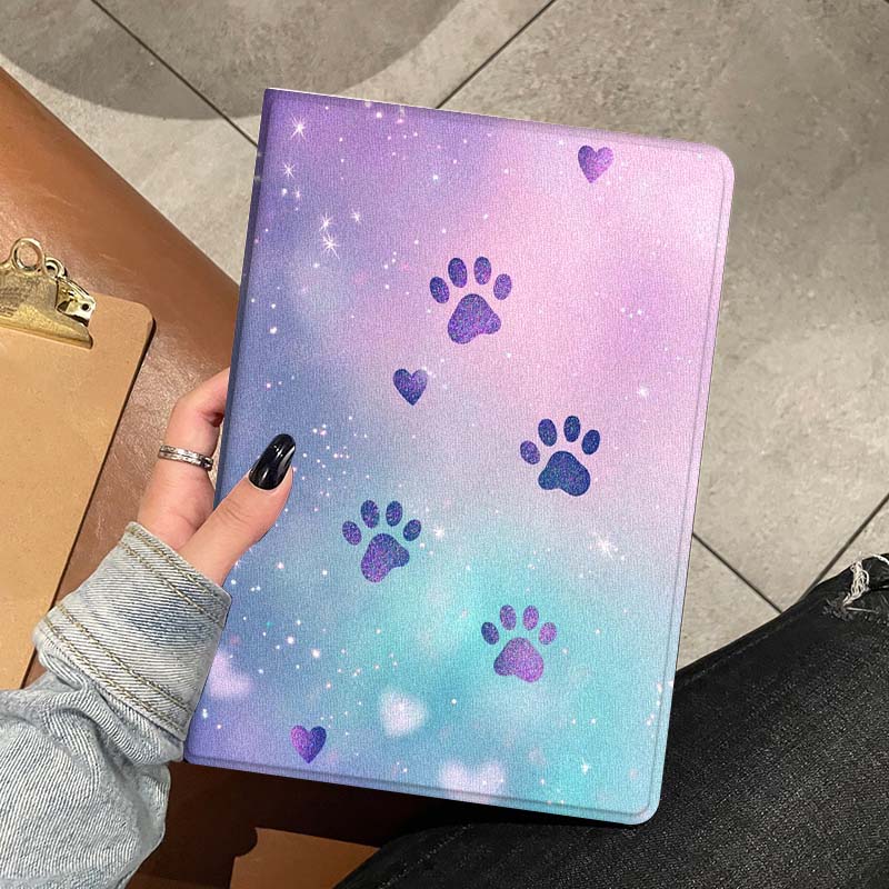 Cartoon Glitter Paw Prints Sof - Lenovo Tablet P12 Accessories 评论和价格