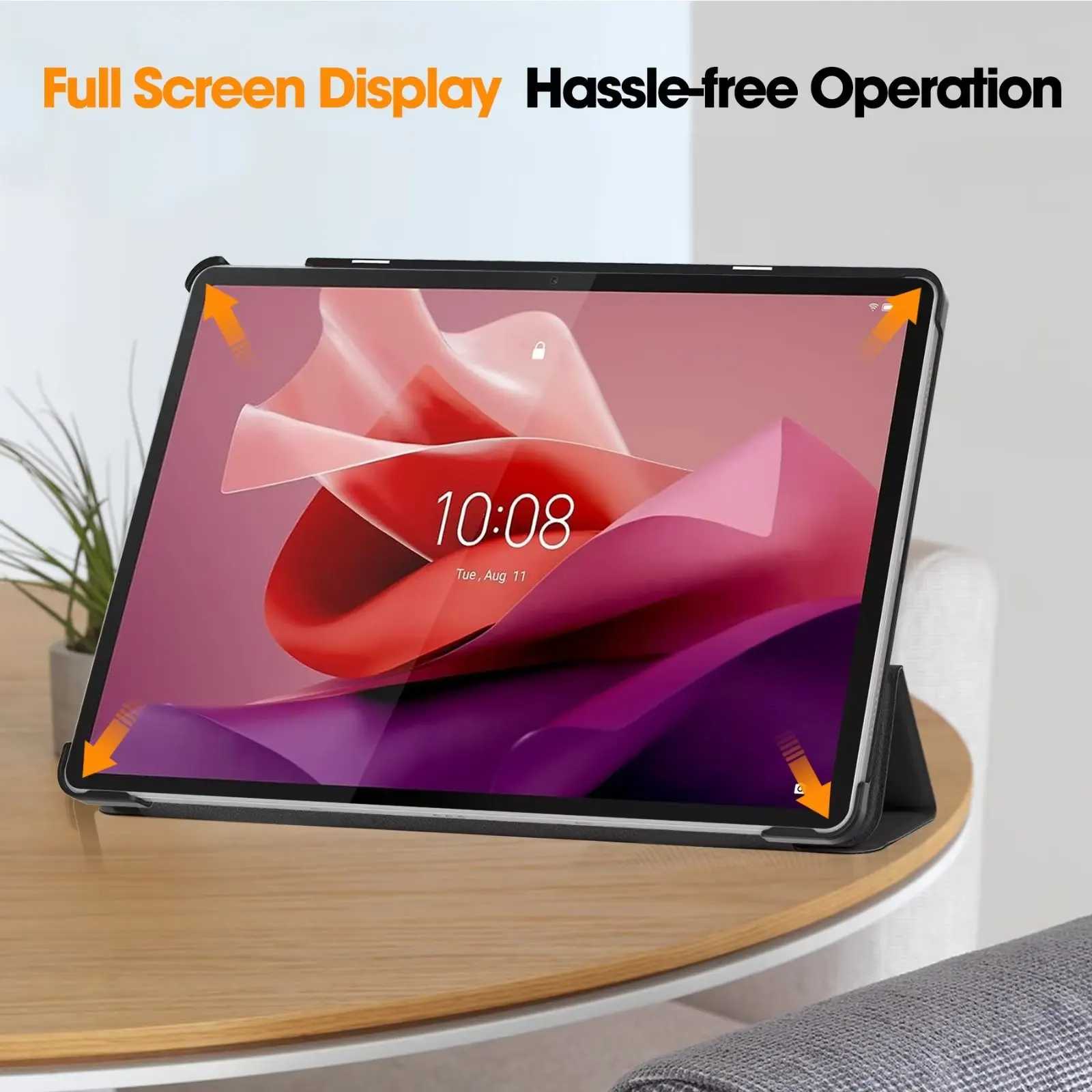 Tri-fold Magnetic Leather Stan - Lenovo Tablet P12 Accessories 评论和价格